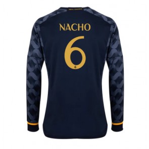 Maillot de foot Real Madrid Nacho #6 Extérieur 2023-24 Manche Longue